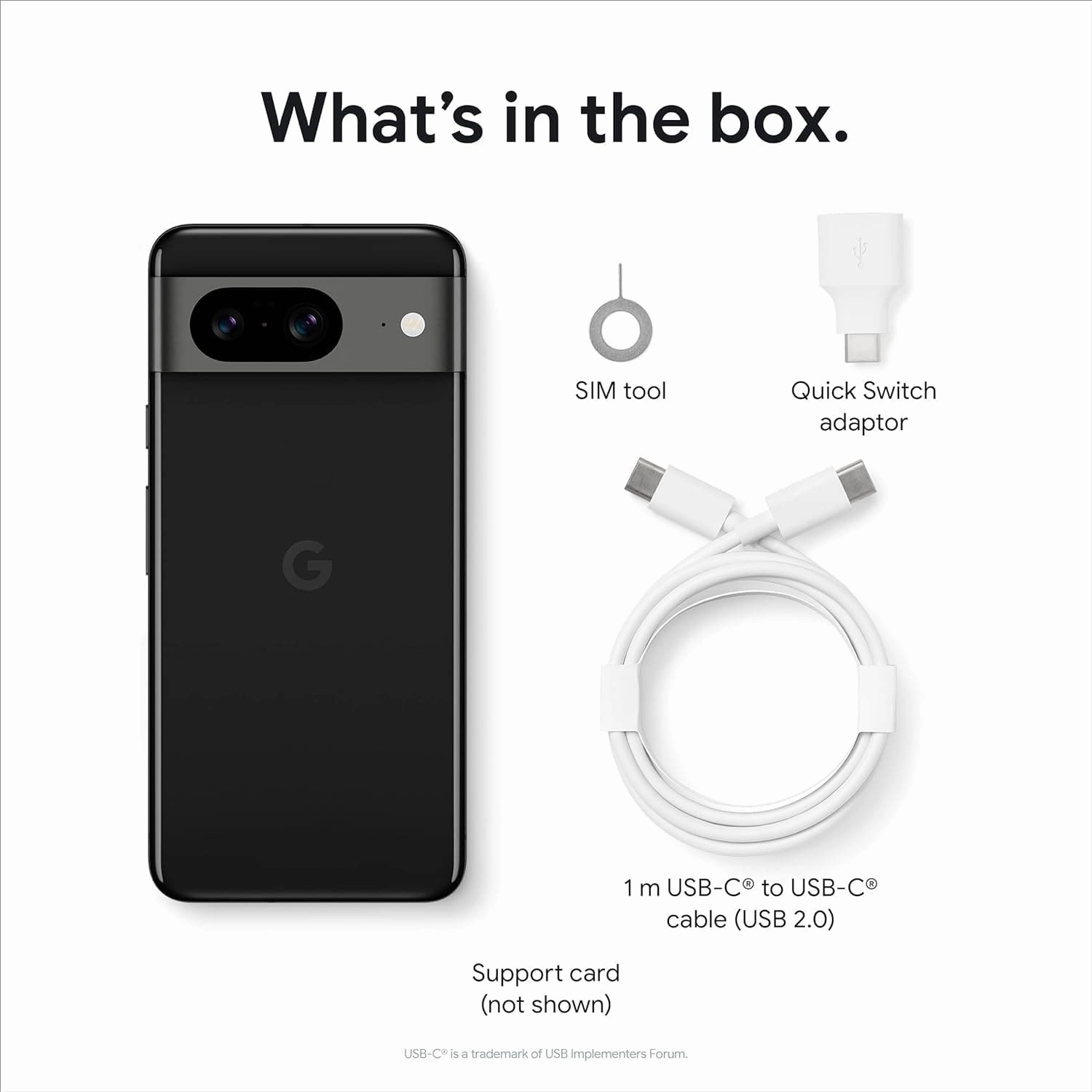 Google Pixel 8 5G  128GB AI Smartphone, Obsidian, Unlocked