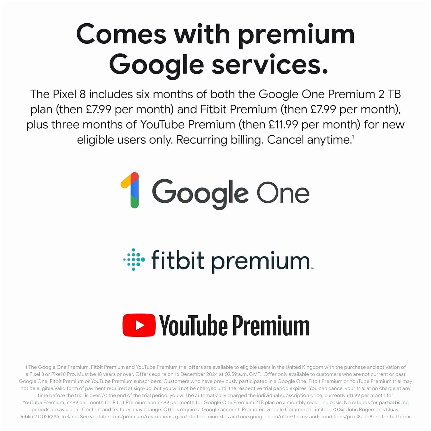 Google Pixel 8 5G  128GB AI Smartphone, Obsidian, Unlocked