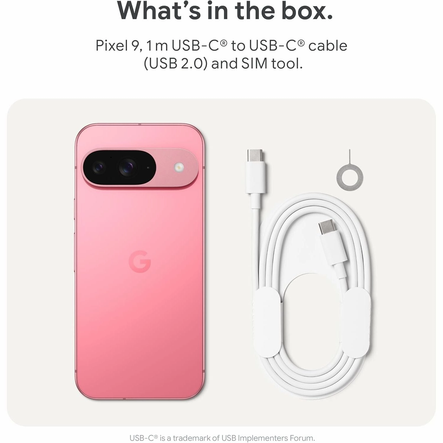 Google Pixel 9 5G 256GB Mobile Phone - Peony Unlocked