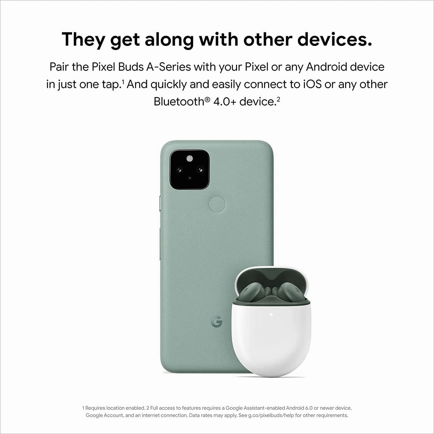 Google Pixel Buds A-Series In-Ear Wireless Earbuds - Olive