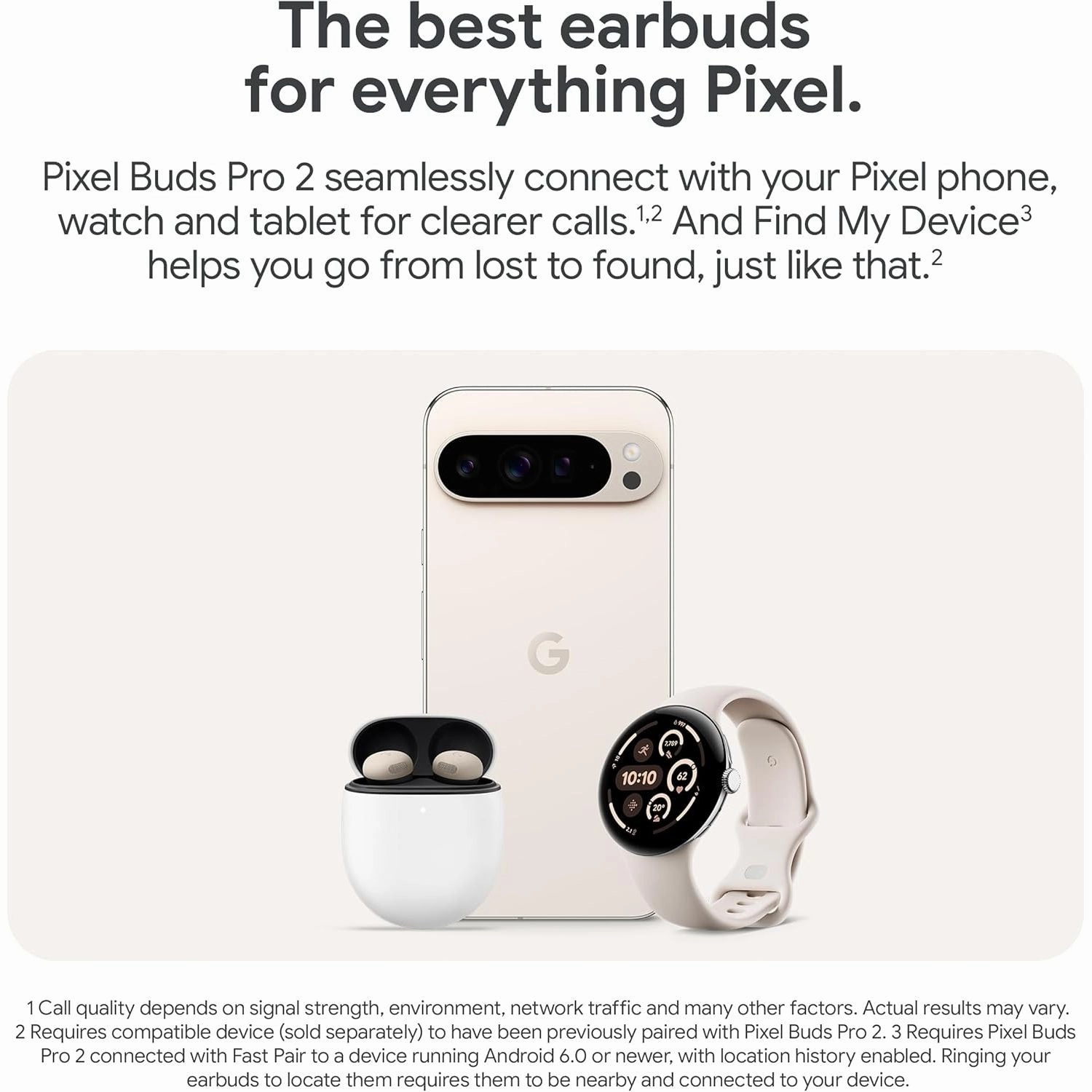 Google Pixel Buds Pro 2 - Wireless Earbuds with Active Noise Cancellation  Bluetooth Headphones - Peony