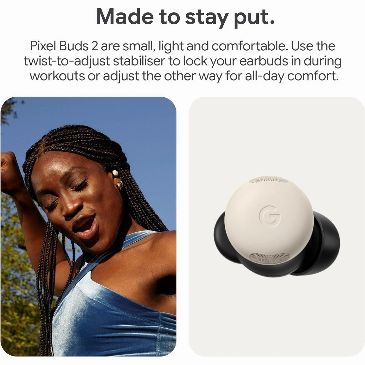 Google Pixel Buds Pro 2 - Wireless Earbuds with Active Noise Cancellation  Bluetooth Headphones - Porcelain