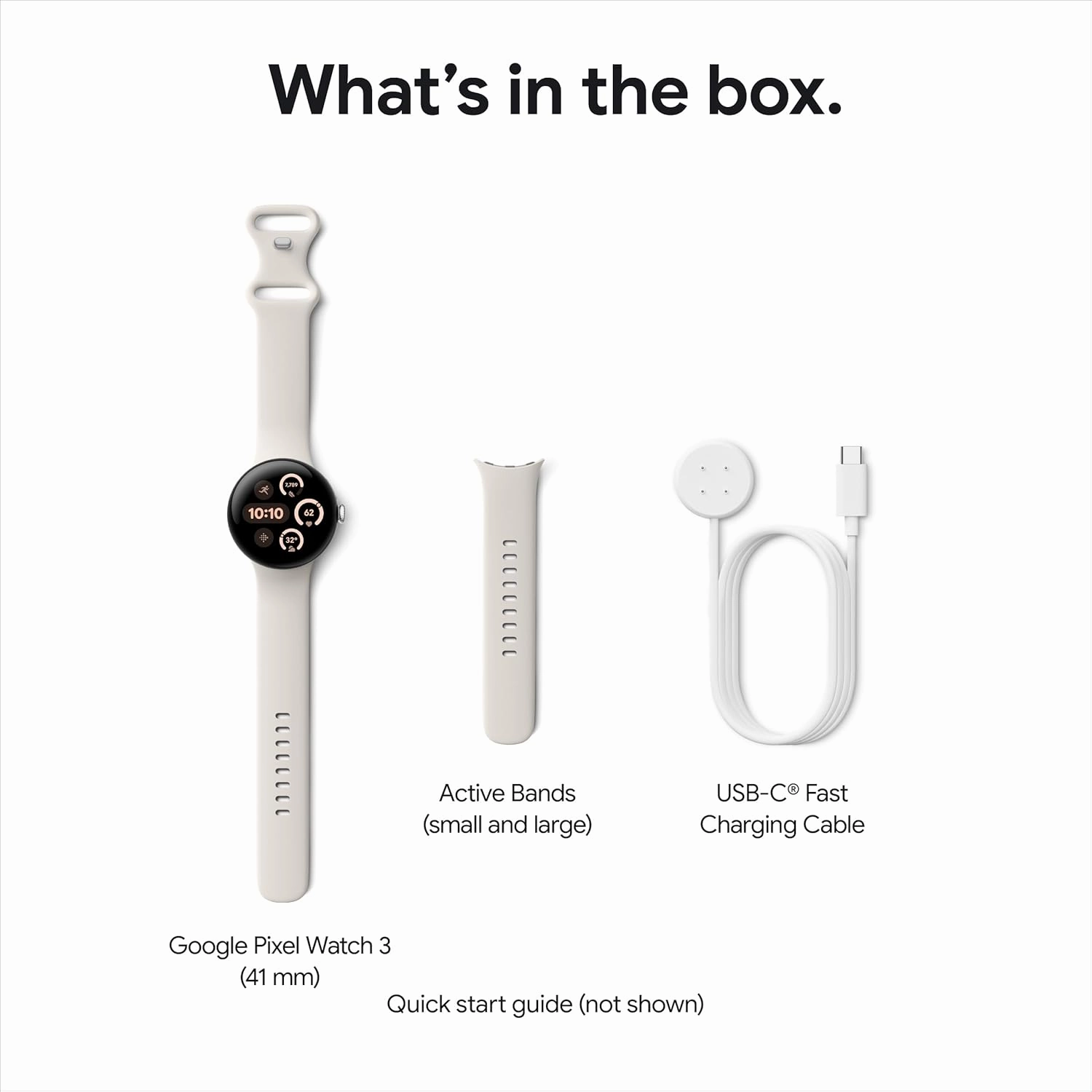 Google Pixel Watch 3 (41mm, LTE)  Heart Rate Tracking, Advanced Fitness Insights, Champagne Gold Aluminum Case with Hazel Band