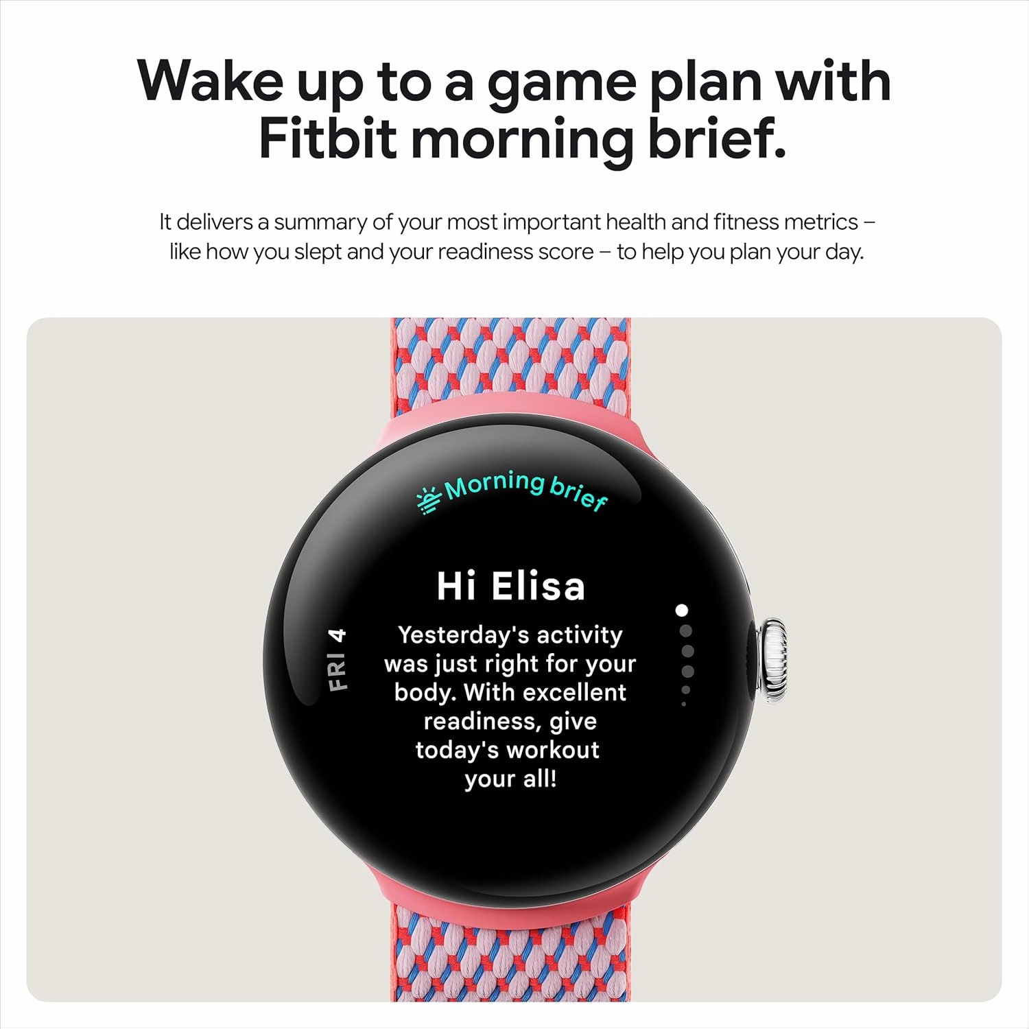 Google Pixel Watch 3 (41mm, LTE)  Heart Rate Tracking, Advanced Fitness Insights, Champagne Gold Aluminum Case with Hazel Band