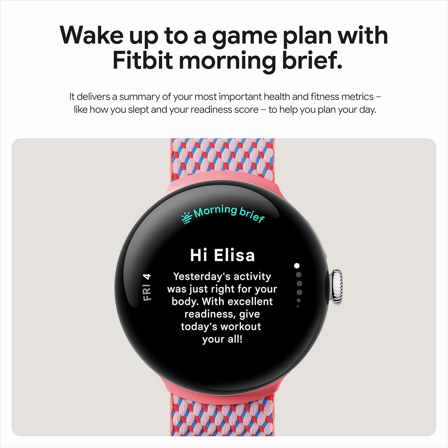 Google Pixel Watch 3 (45mm, LTE)  Heart Rate Tracking, Advanced Fitness Insights, Matte Hazel Aluminum Case with Hazel Band