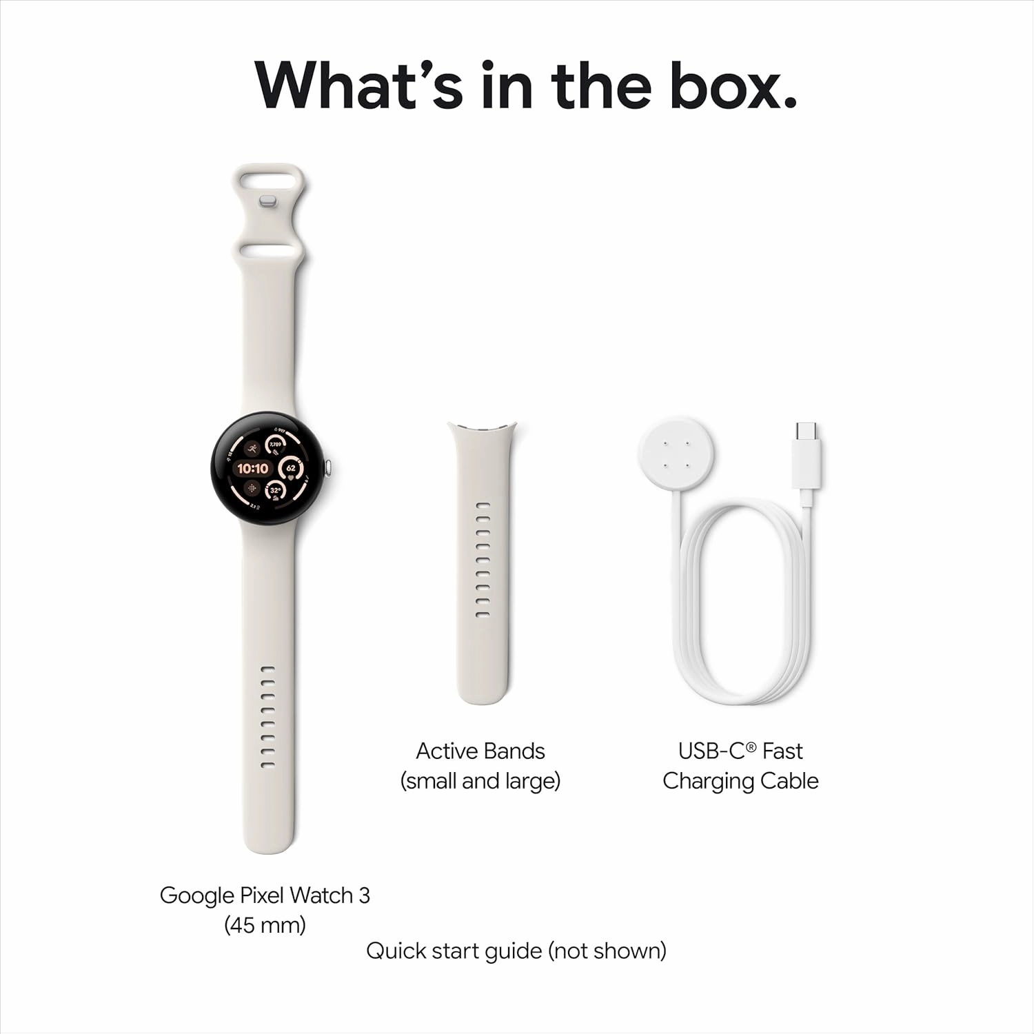 Google Pixel Watch 3 (45mm, LTE)  Heart Rate Tracking, Advanced Fitness Insights, Matte Hazel Aluminum Case with Hazel Band