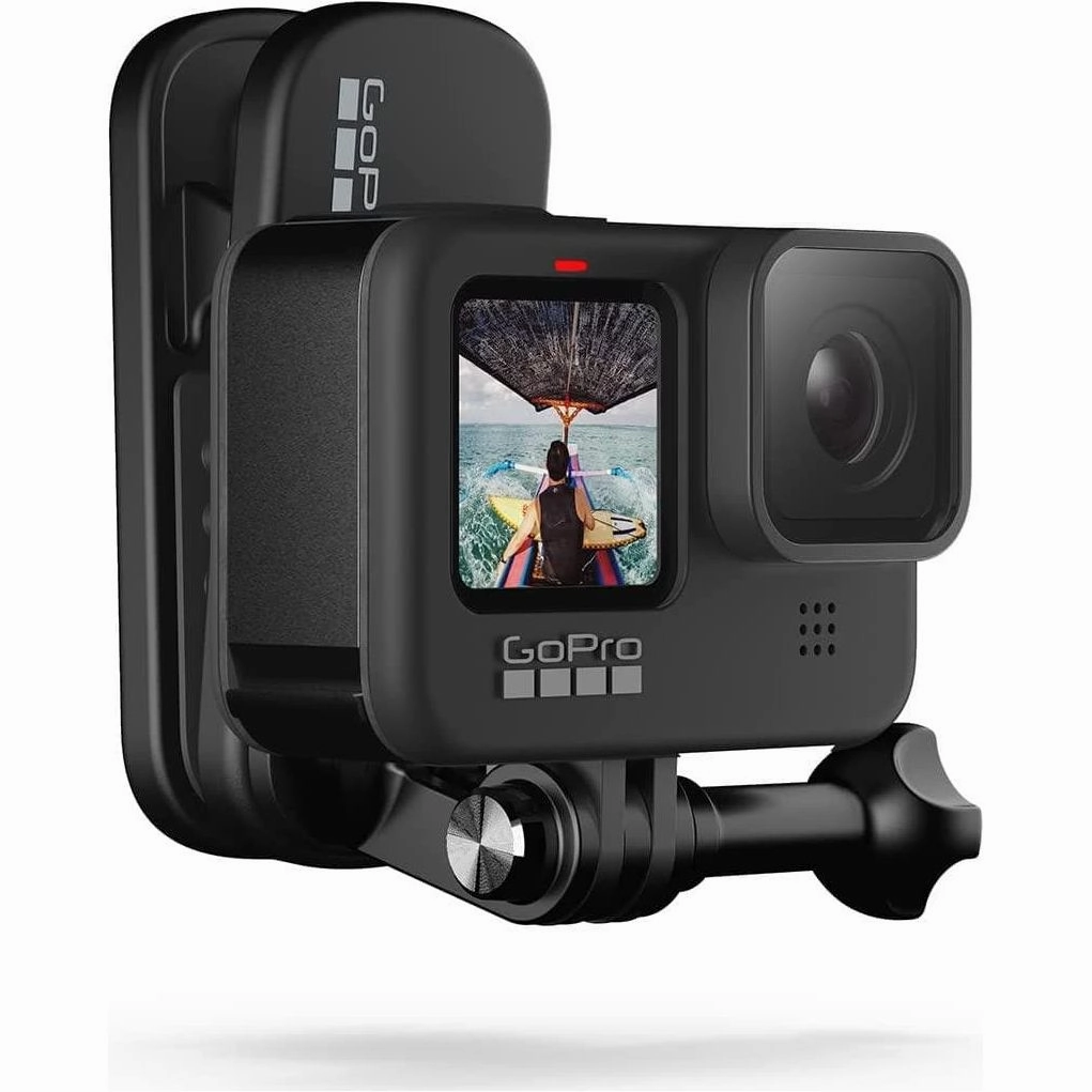 GoPro HERO10 Black Bundle - Includes Magnetic Swivel Clip, Rechargeable Battery (2), Shorty (Tripod   Grip), and Carrying Case