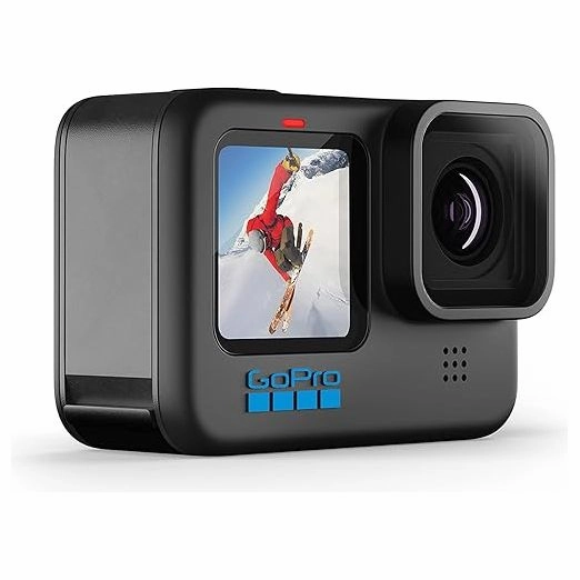 GoPro HERO10 Black  Waterproof Action Camera, 5.3K60 Video, 23MP Photos, Front LCD & Rear Touch Screen, 1080p Live Streaming, Stabilization