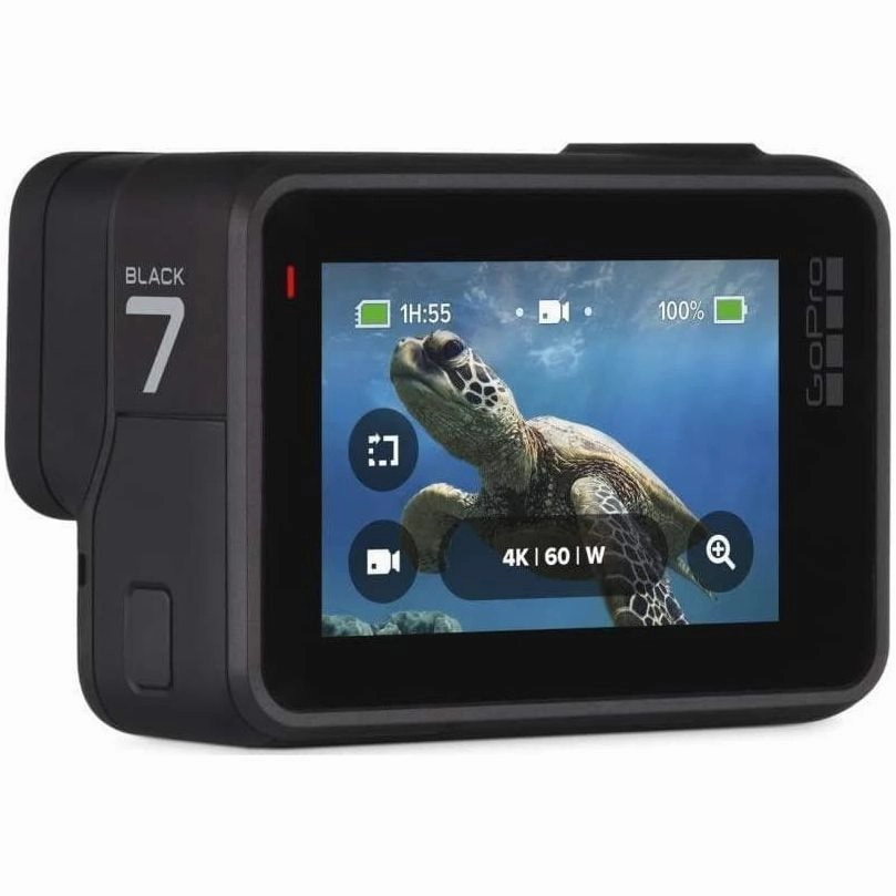 GoPro HERO7 Black  Waterproof Digital Action Camera with Touch Screen 4K HD Video 12MP Photos Live Streaming Stabilisation