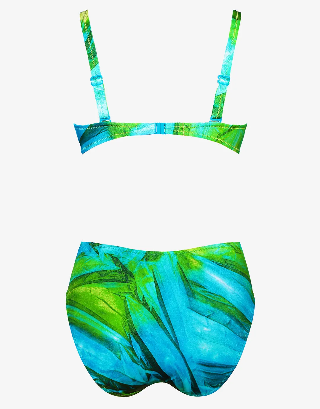 Green Waters Underwired Bikini Set - Aqua Flow