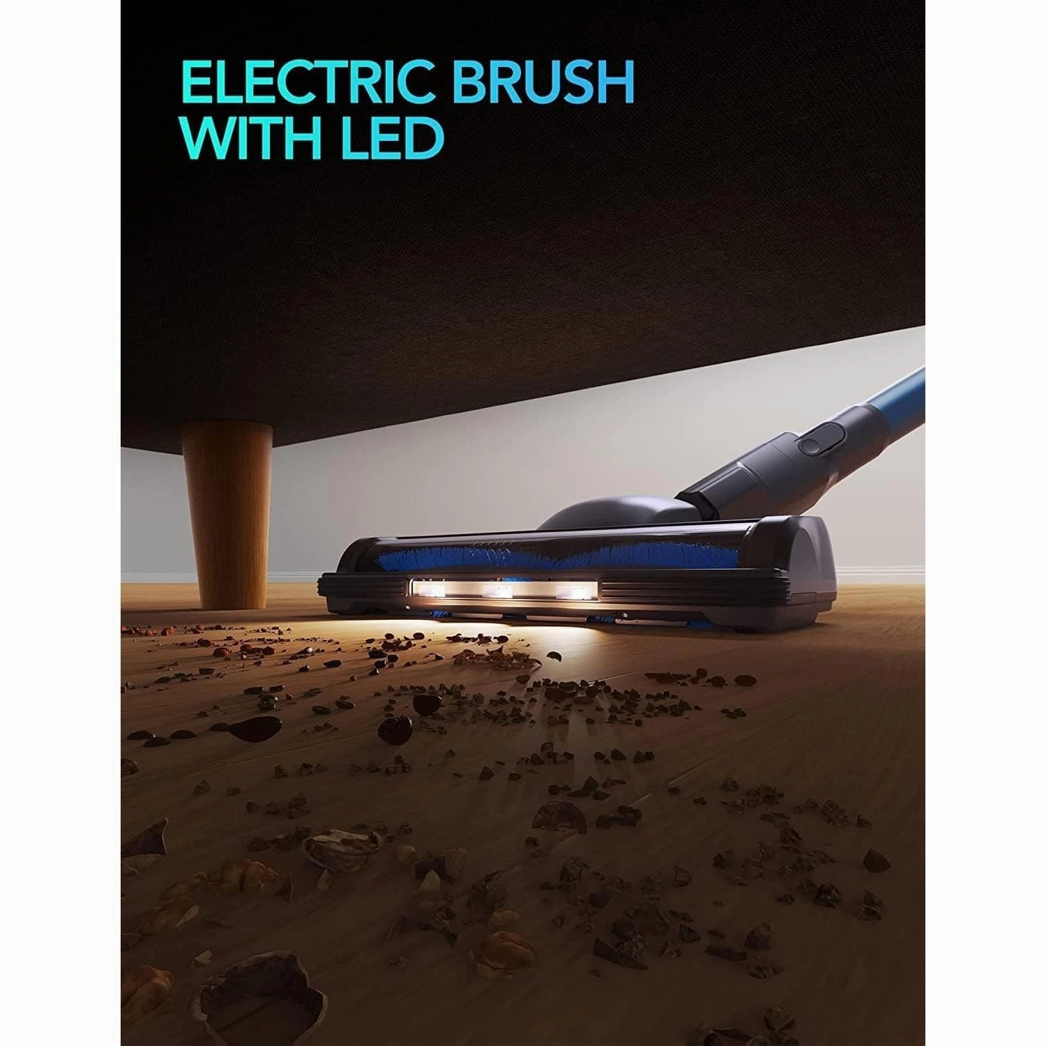 Greenote Cordless Vacuum Cleaner, 23000PA Stick Vacuum Cleaner 6 in 1, Powerful Hoover 200W Brushless Motor with LED Headlights, 35 Mins Runtime, Lightweight Vacuum for Home Hard Floor Pet Car