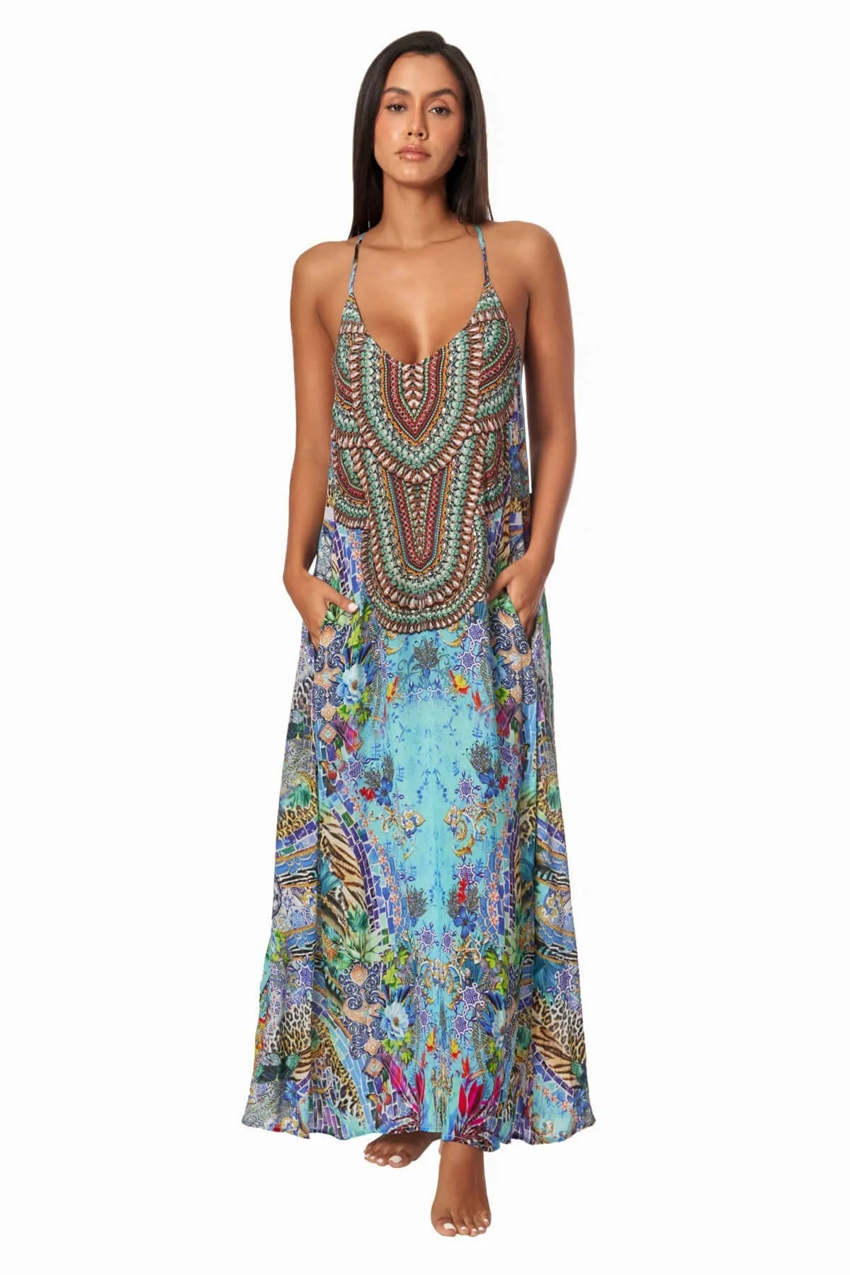 Helena T-Back Maxi Dress