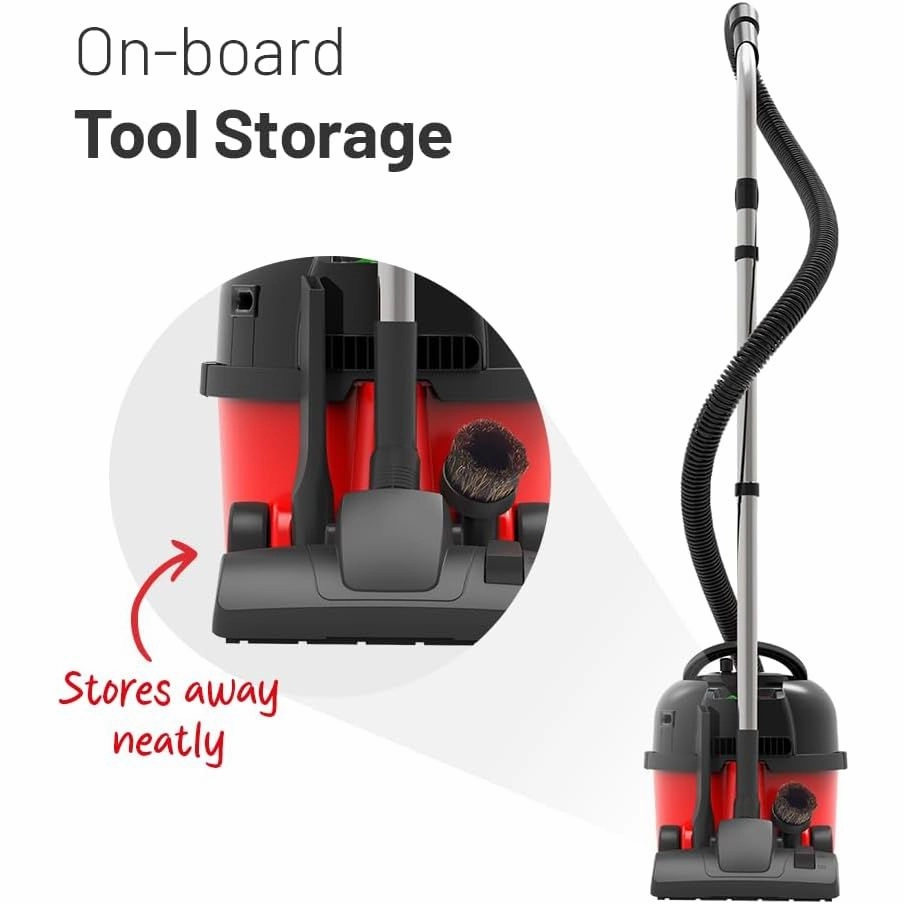 Henry HVR 160-11 Bagged Cylinder Vacuum, 620 W, 6 Litres, Red and Black