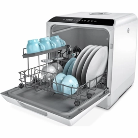 Hermitlux Mini Countertop Dishwasher 4 Place Settings, 5L Tank, 6 Programs, Touch Control, Baby Care & Fruit Wash - White phone accessories, mobile phone cases, best charging cable