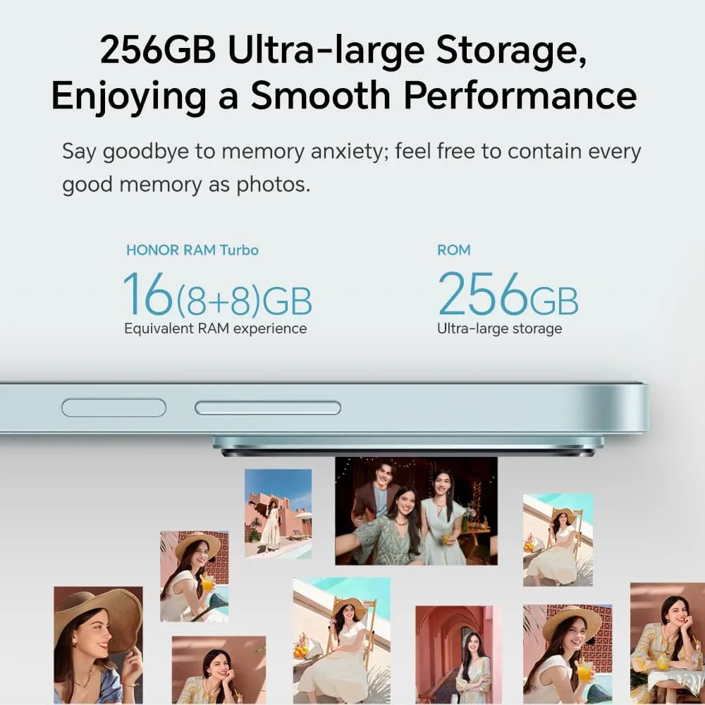 HONOR 200 Lite 5G Smartphone - 8GB 256GB, 6.7" AMOLED Display, 108MP Triple Camera, 50MP Front, Android 14