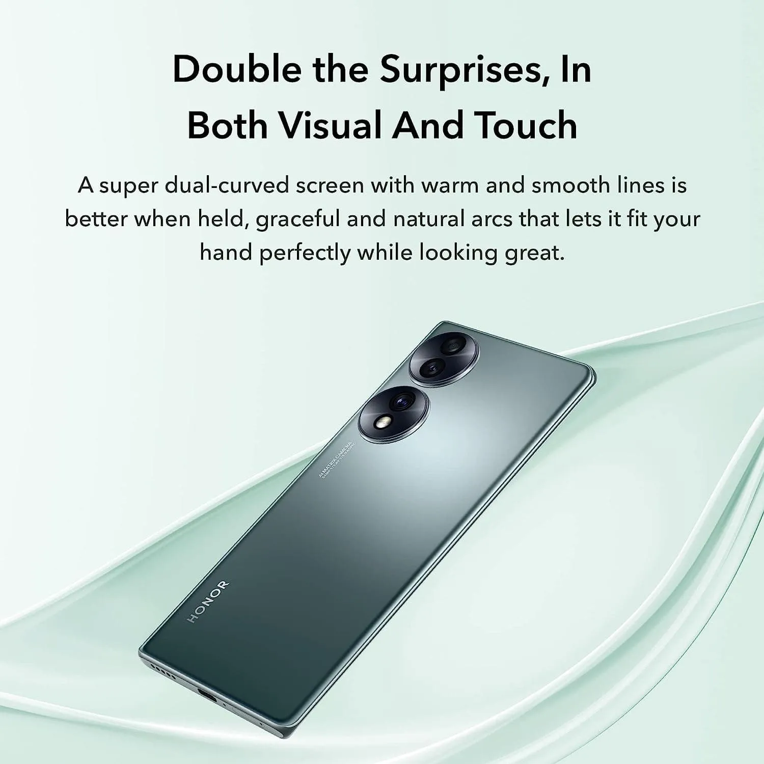 Honor 70 5G 256GB Storage, 8GB RAM, Dual Nano Sim Emerald Green - Unlocked