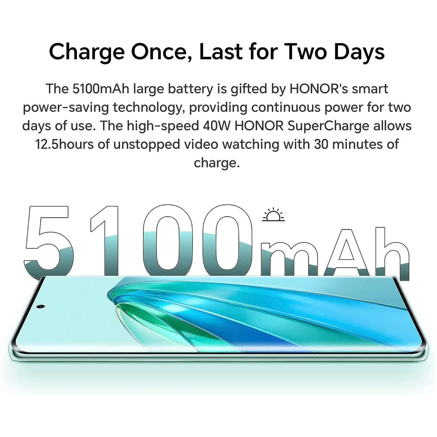 Honor Magic5 Lite 5G - 256GB Storage - 8GB RAM - Dual Sim - Midnight Black - Unlocked