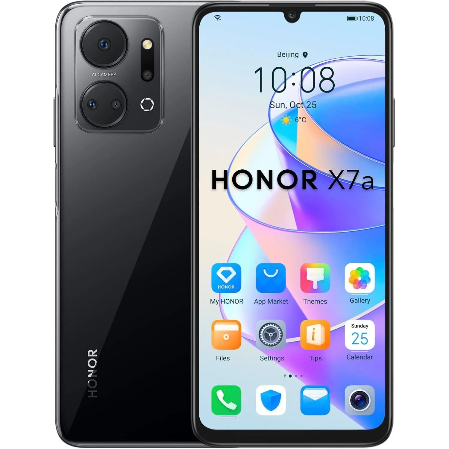Honor X7a 128GB 4GB Midnight Black SIM-Free Unlocked Mobile Phone mobile phones,smartphones,android phones,iphone