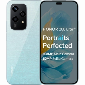 HONOR 200 Lite 5G Smartphone - 8GB 256GB, 6.7" AMOLED, 108MP Triple Rear, 50MP Front, Dual SIM, Android 14, Starry Blue mobile phones,smartphones,android phones,iphone