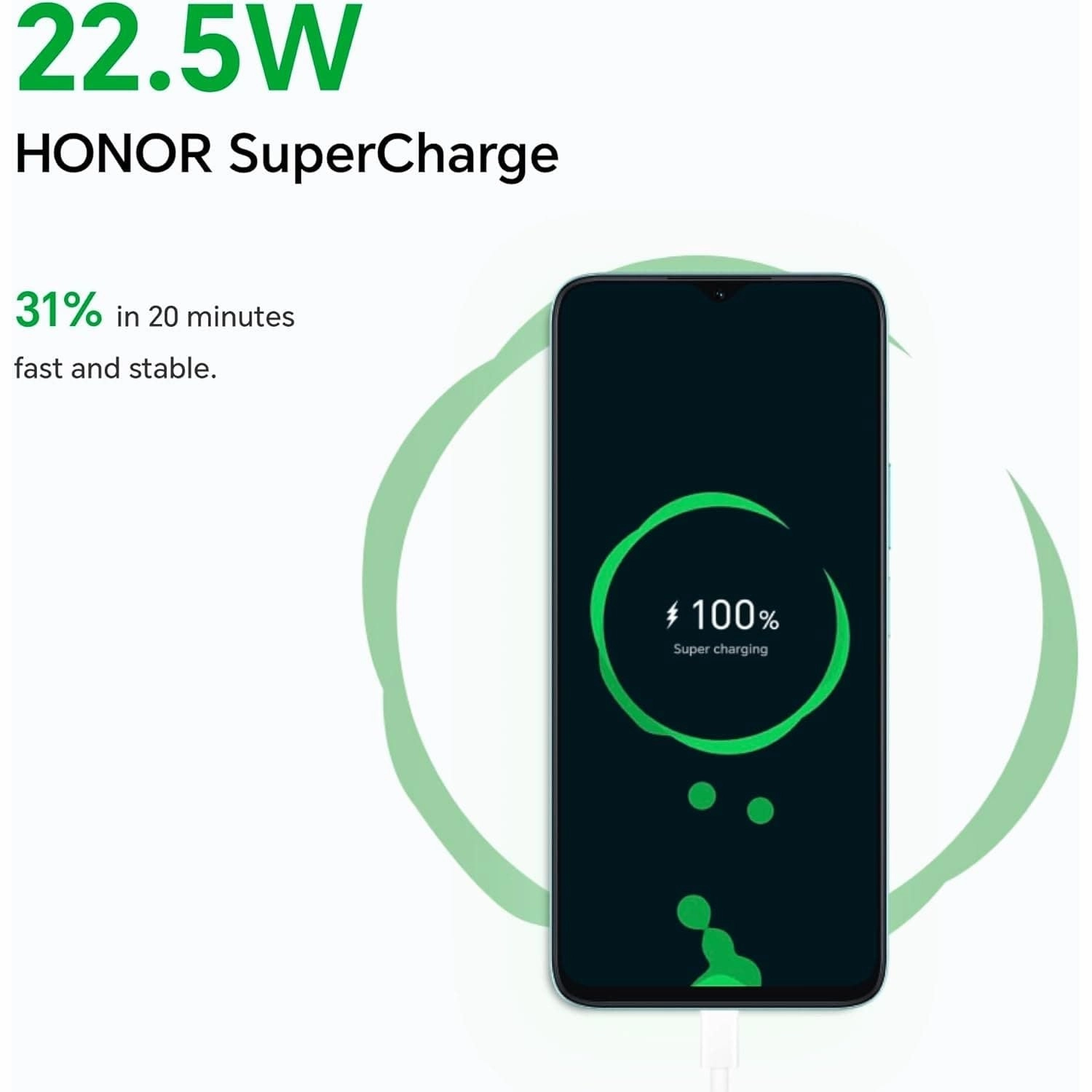 Honor X6a 128GB 4GB Cyan Lake Sim-Free Unlocked Mobile Phone