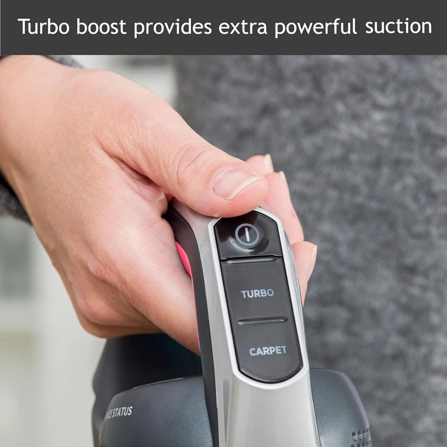 Hoover HF522STH Cordless Vacuum Cleaner - Anti-Twist, Single Battery, Grey & Red
