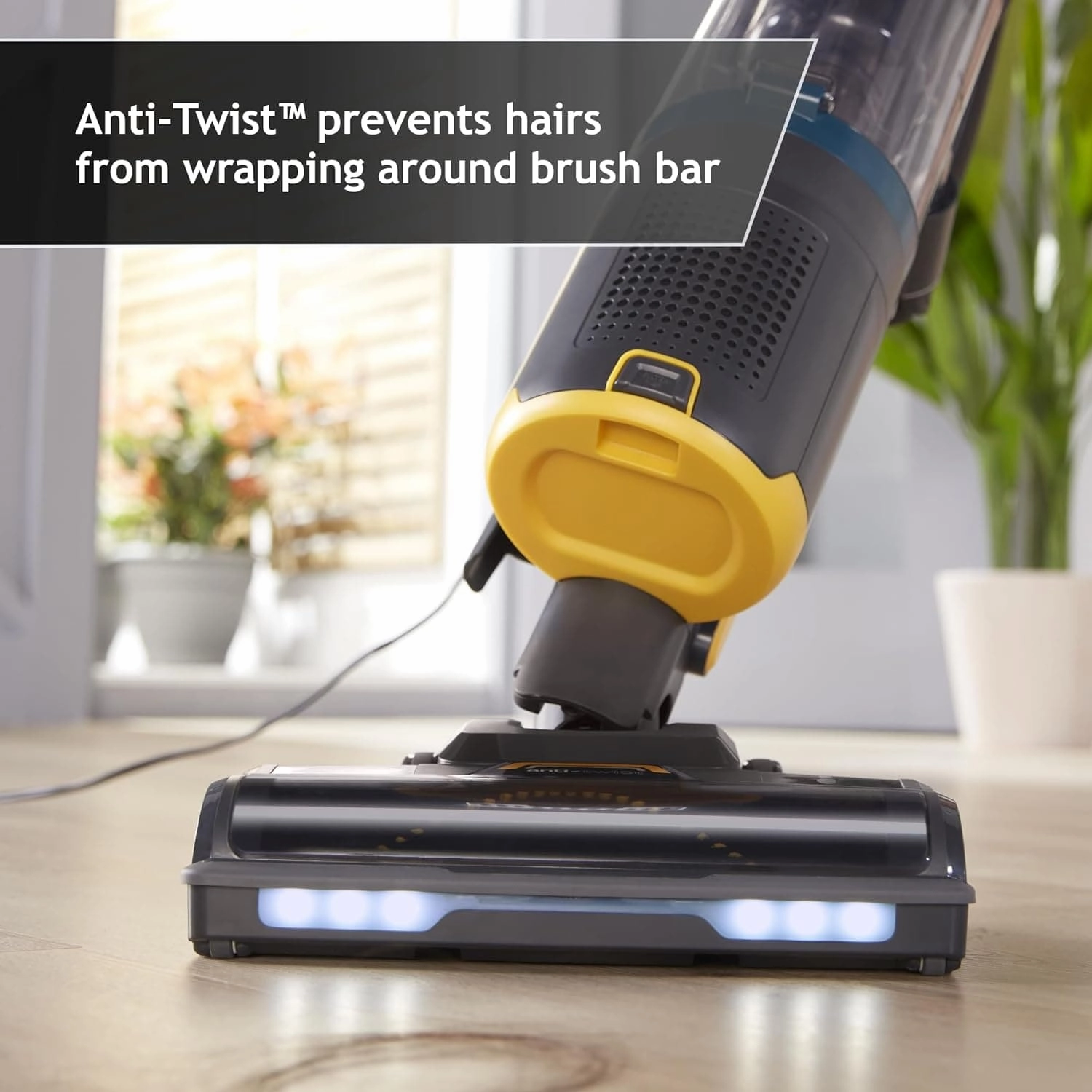 Hoover Upright Pet Vacuum Cleaner, All Floors/Stairs/Surfaces, ANTI-TWIST brush, Pet Turbo Brush, Lightweight [HL410PT] , Blue