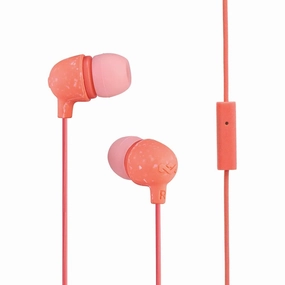 House of Marley Little Bird In-Ear Headphones , In-Line Microphone Control Earphones, Noise Isolating 9 mm Driver, Earbuds Included in 2 Sizes for Lasting Comfort, Sustainably Crafted Sound- Peach over ear headphones,wireless earphones,headphone accessorie