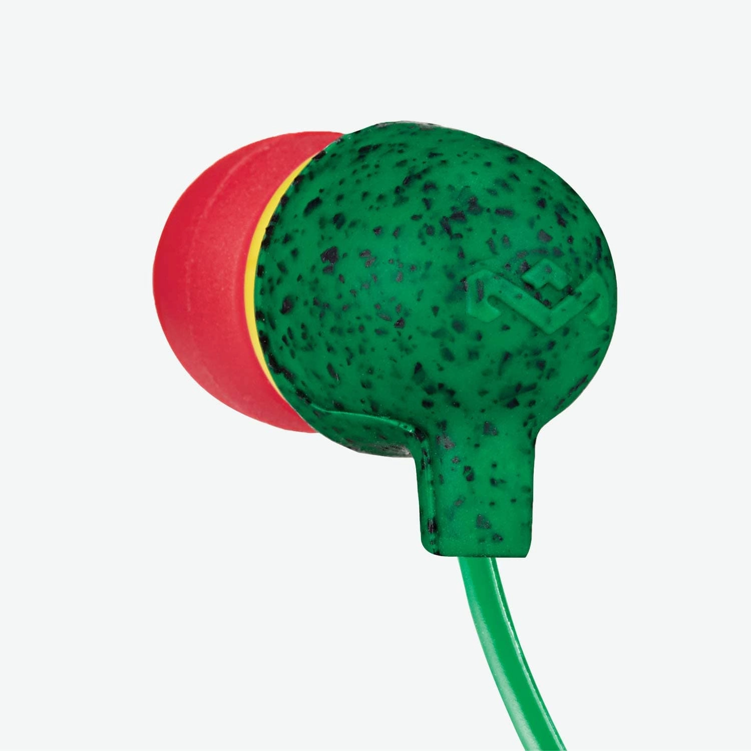 House of Marley Little Bird In-Ear Headphones, In-Line Microphone Control Earphones, Noise Isolating 9 mm Driver, Earbuds Included in 2 Sizes for Lasting Comfort, Sustainably Crafted Sound- Rasta