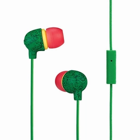 House of Marley Little Bird In-Ear Headphones, In-Line Microphone Control Earphones, Noise Isolating 9 mm Driver, Earbuds Included in 2 Sizes for Lasting Comfort, Sustainably Crafted Sound- Rasta home and kitchen gadgets, smart home electronics, kitchen te