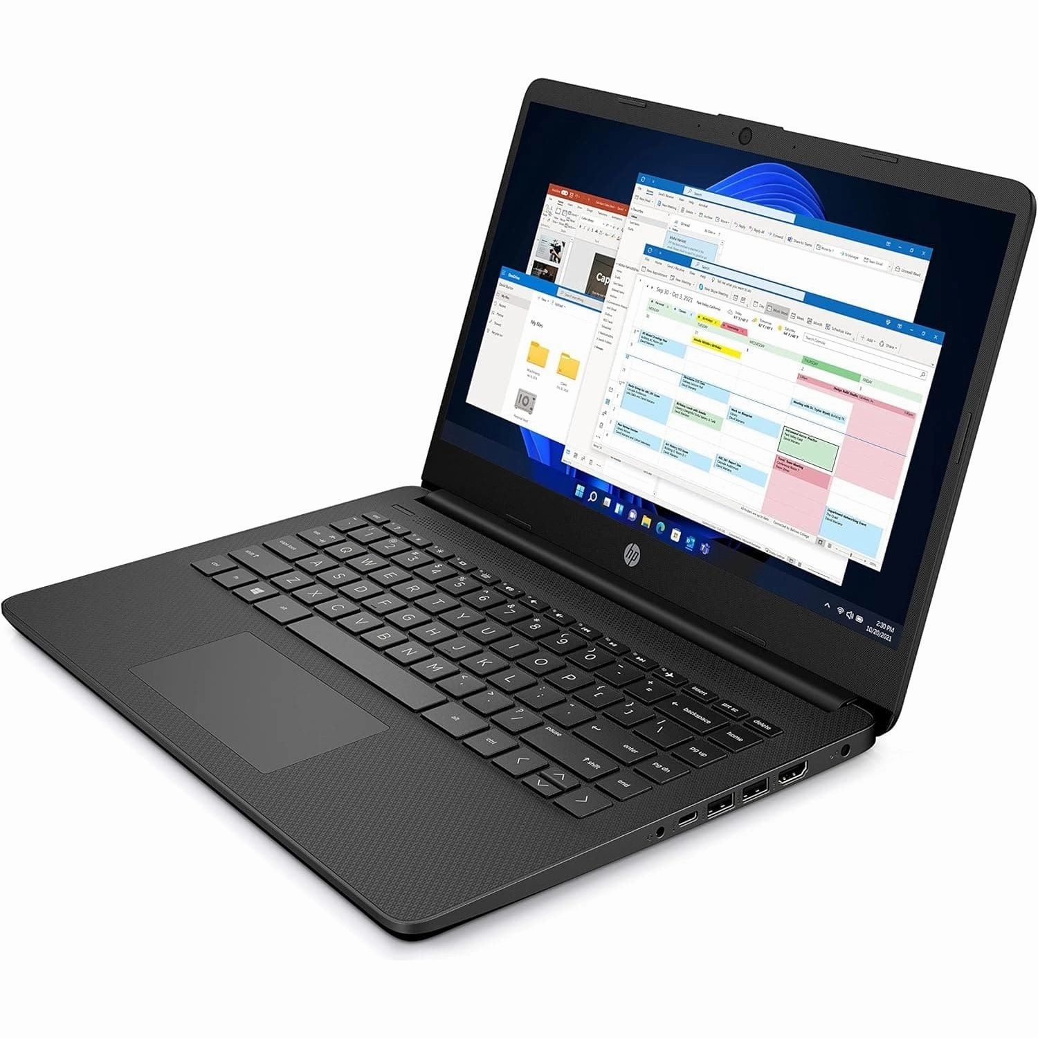 HP 14" Laptop 14s-fq0014na, AMD Athlon 3020e, 4GB RAM, 128GB SSD, FHD, Radeon Graphics, Windows 11 S Mode - Black