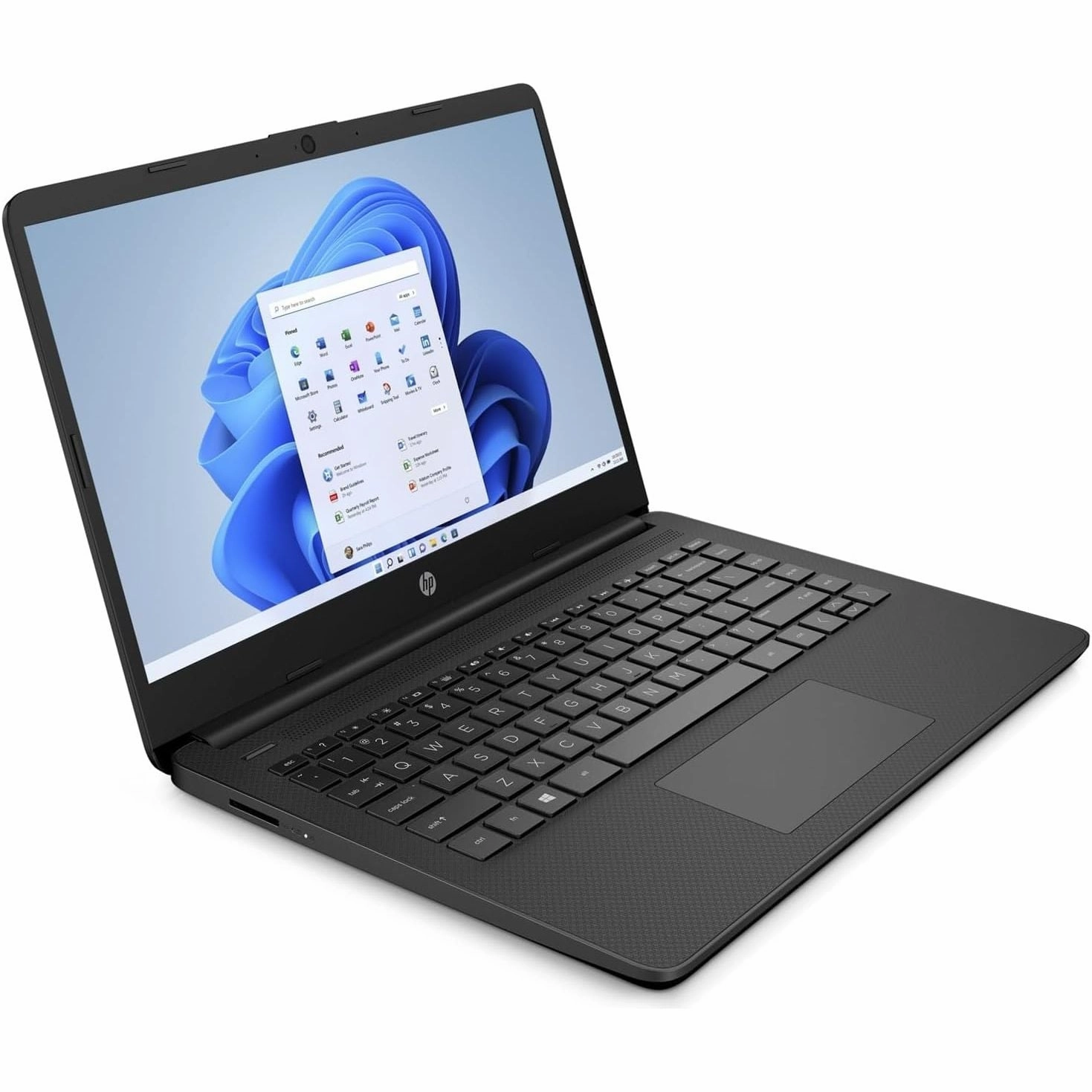 HP 14s-dq0034na 14" Laptop C Intel Celeron N4120, 4GB RAM, 128GB SSD, Windows 11, Black