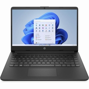HP 14s-dq0034na 14" Laptop C Intel Celeron N4120, 4GB RAM, 128GB SSD, Windows 11, Black computer monitors, 4k monitor for work, gaming monitors sale