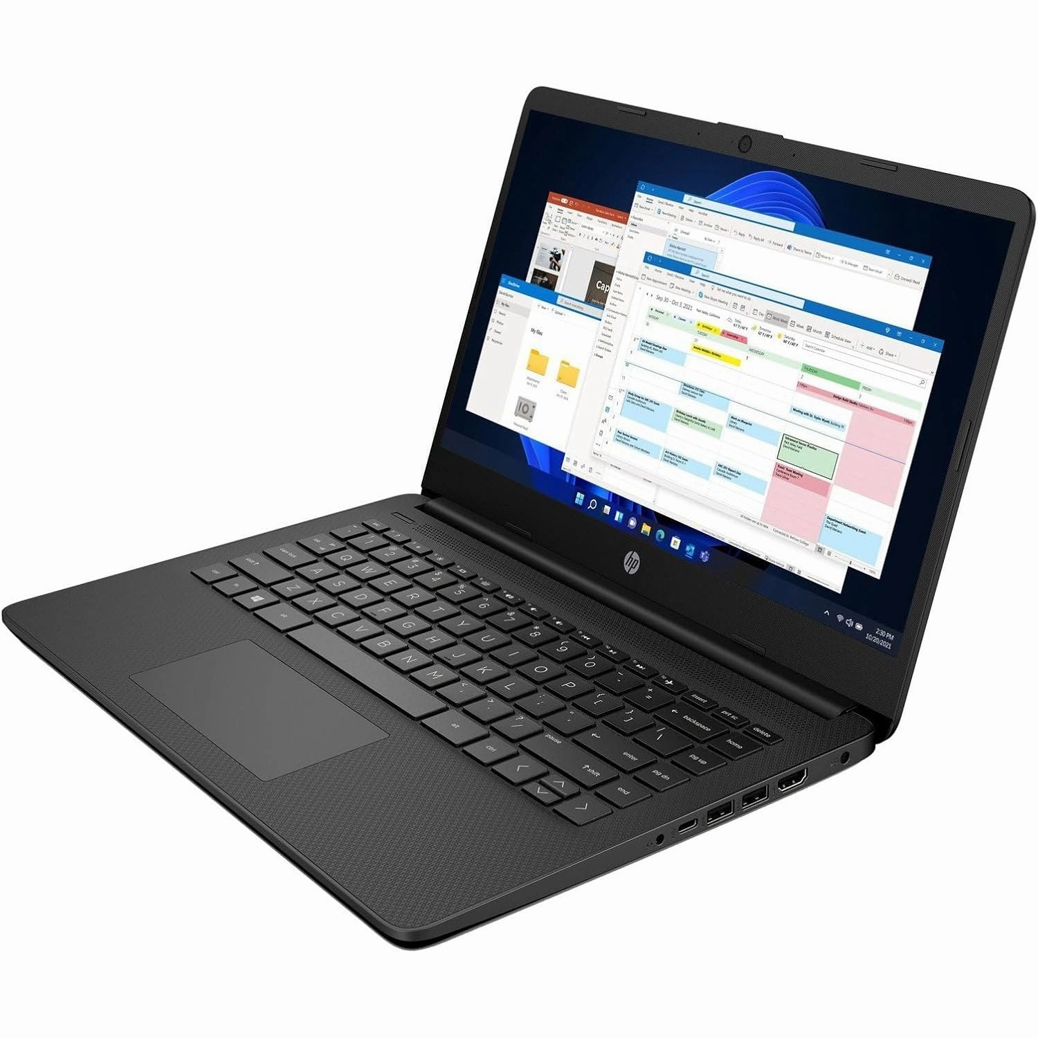 HP 14s-dq0034na 14" Laptop C Intel Celeron N4120, 4GB RAM, 128GB SSD, Windows 11, Black