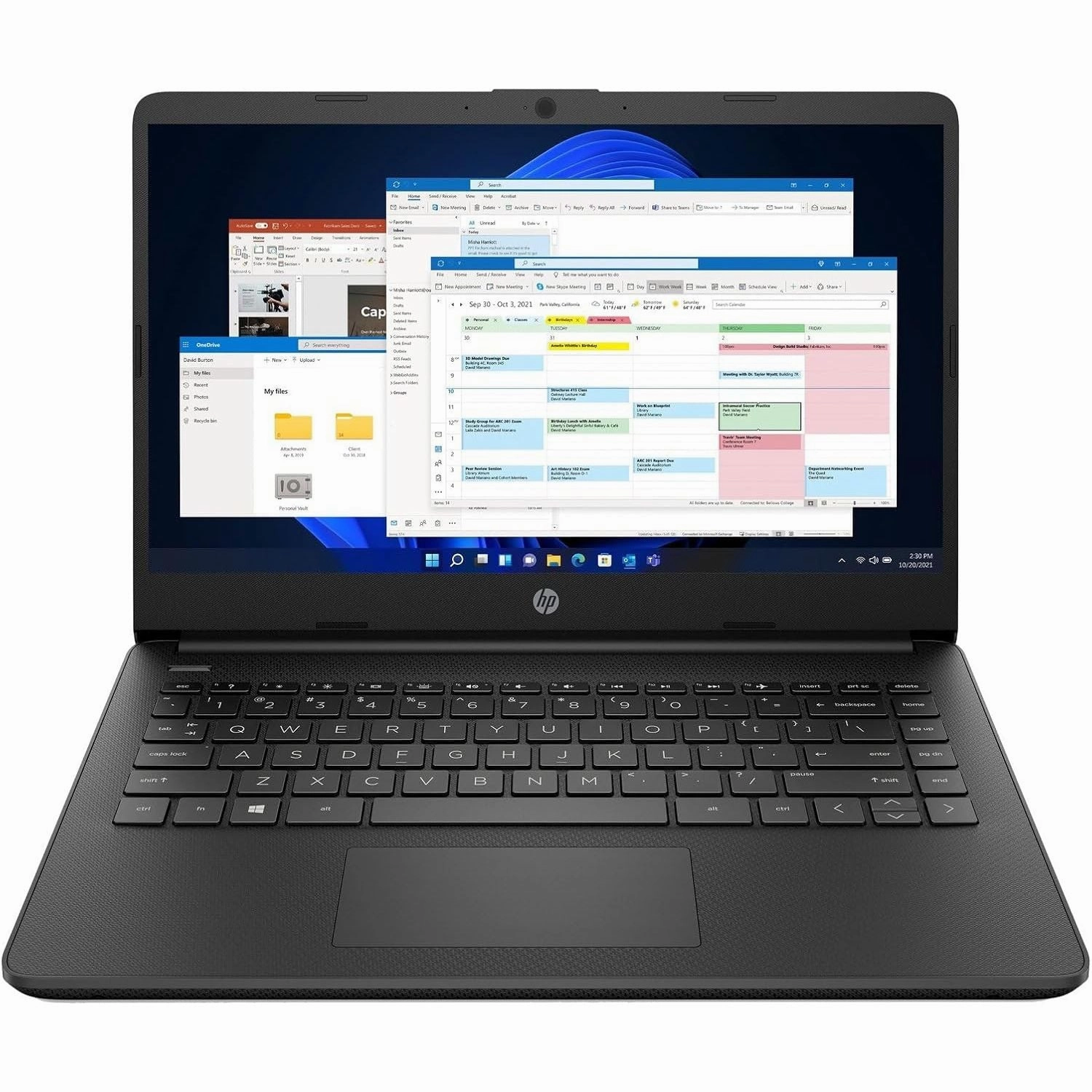 HP 14S-DQ0518 - N4120, 4GB RAM, 128GB SSD, 14", Windows 11, Black