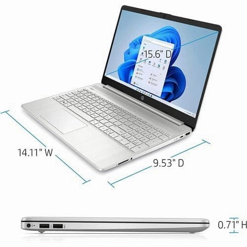 HP 15-DW0XXX Intel i5-8265U CPU @ 1.60GHz, 8GB RAM 256GB Storage 15.6 Inch Windows 11 Home - Silver