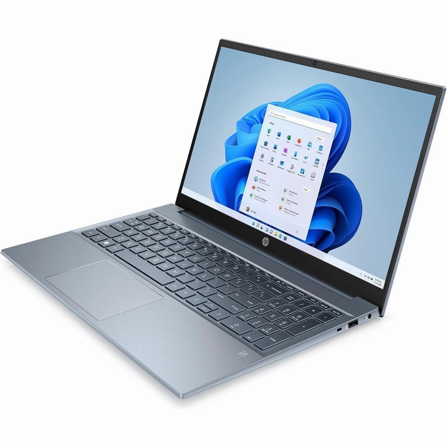 HP 15-EH1505 15" Touchscreen Laptop, AMD Ryzen 3 5300U, 8GB RAM, 256GB SSD, Windows 11, Blue