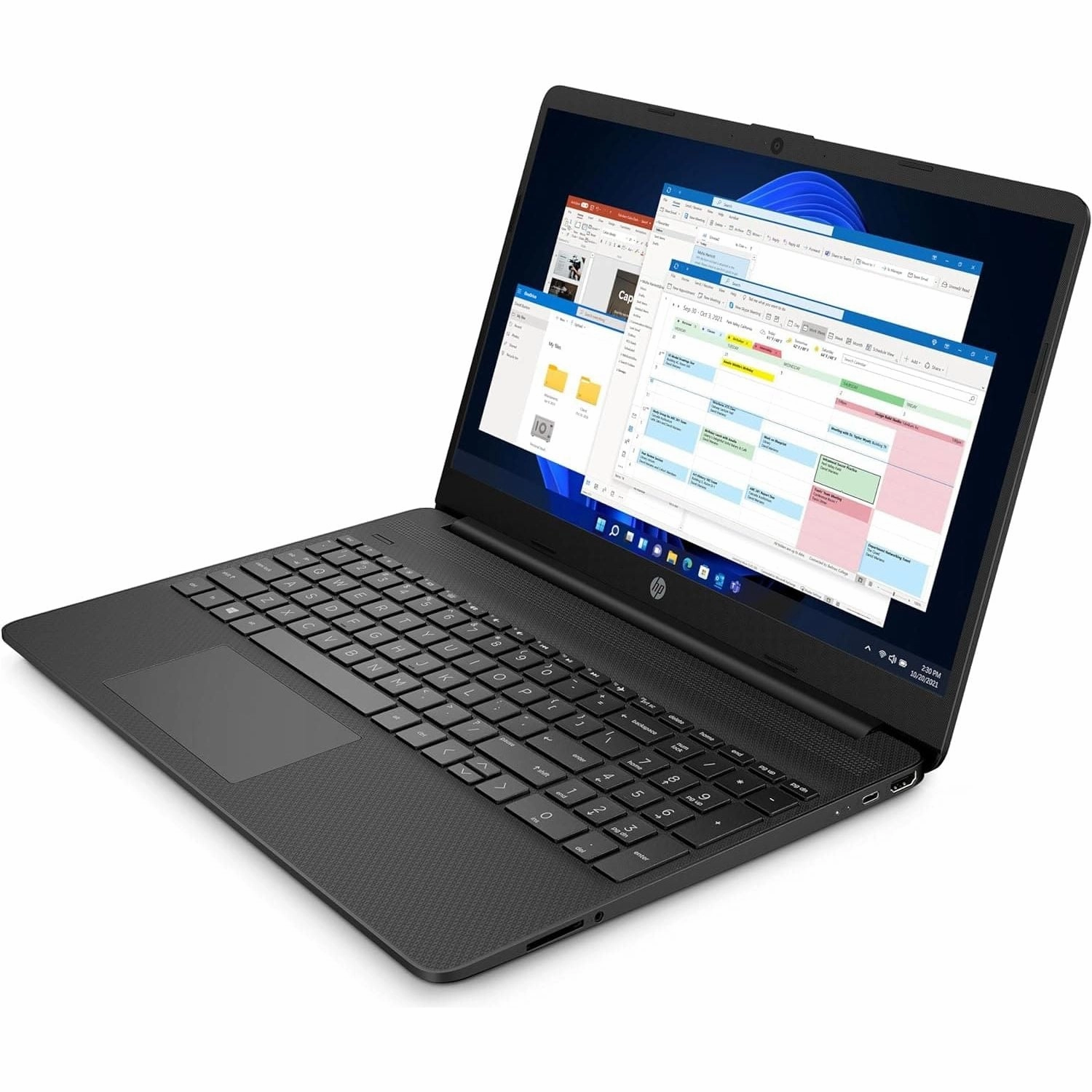 HP 15s-fq0004na Laptop: Intel Pentium Silver N5030, 4GB RAM, 128GB SSD, 15.6" FHD Display, Windows 11 Home S Mode, Black, 1-Year Microsoft 365 Personal