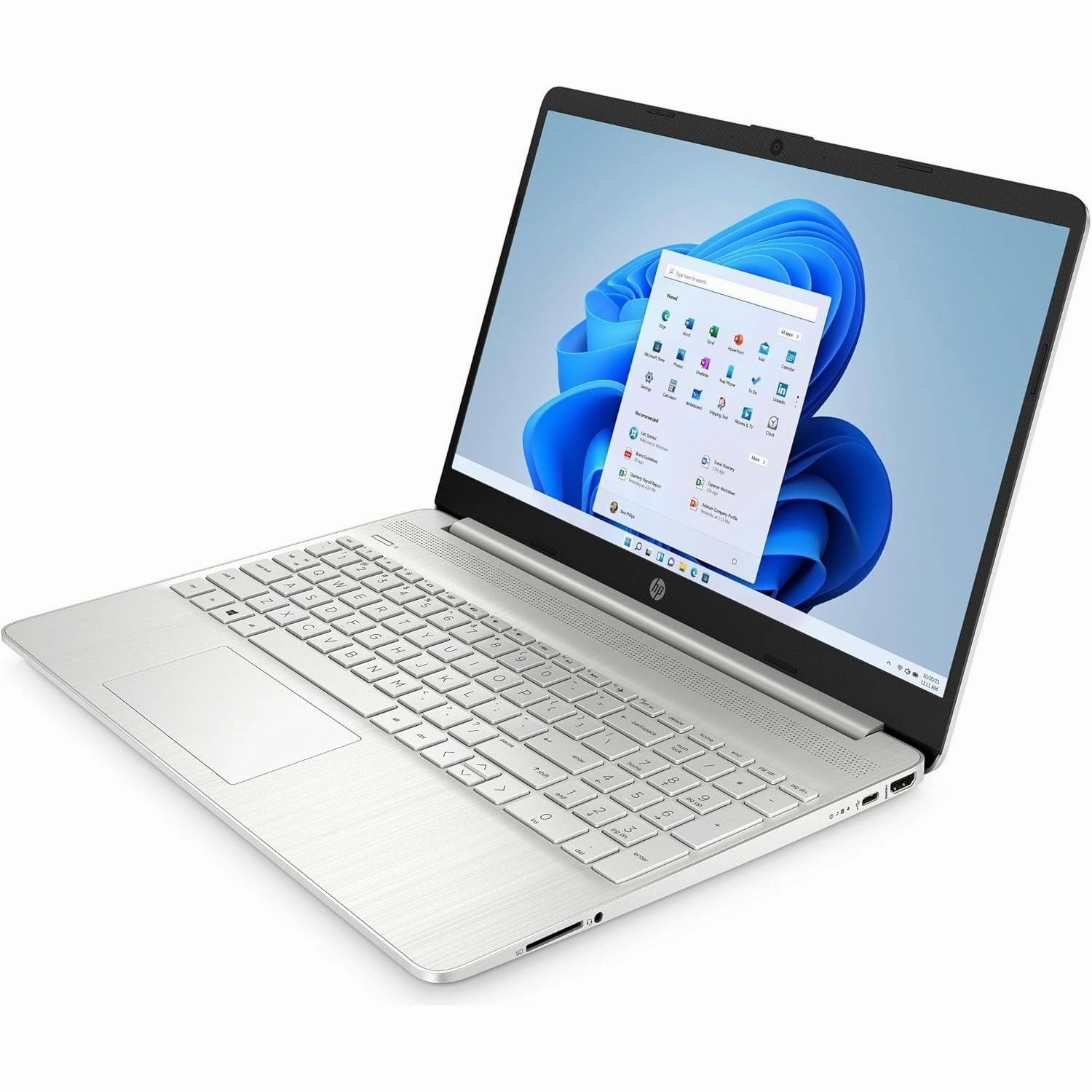 HP 15s-fq5021na Laptop PC C Intel Core i5-1235U 12th Gen, 8GB DDR4 RAM, 256GB SSD, Intel Iris Xe, 15.6-inch Full HD, Windows 11 Home, Natural Silver