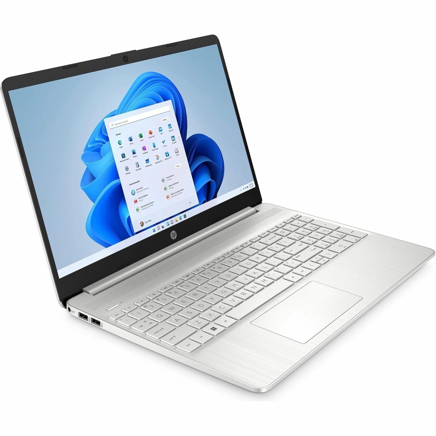 HP 15s-fq5021na Laptop PC C Intel Core i5-1235U 12th Gen, 8GB DDR4 RAM, 256GB SSD, Intel Iris Xe, 15.6-inch Full HD, Windows 11 Home, Natural Silver