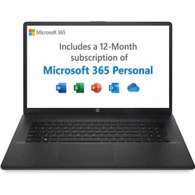HP 17.3" Full HD Laptop 17-cn0041sa - Intel Pentium Gold, 4GB RAM, 128GB SSD, Windows 11 S Mode, Microsoft 365 Personal Included computer monitors, 4k monitor for work, gaming monitors sale