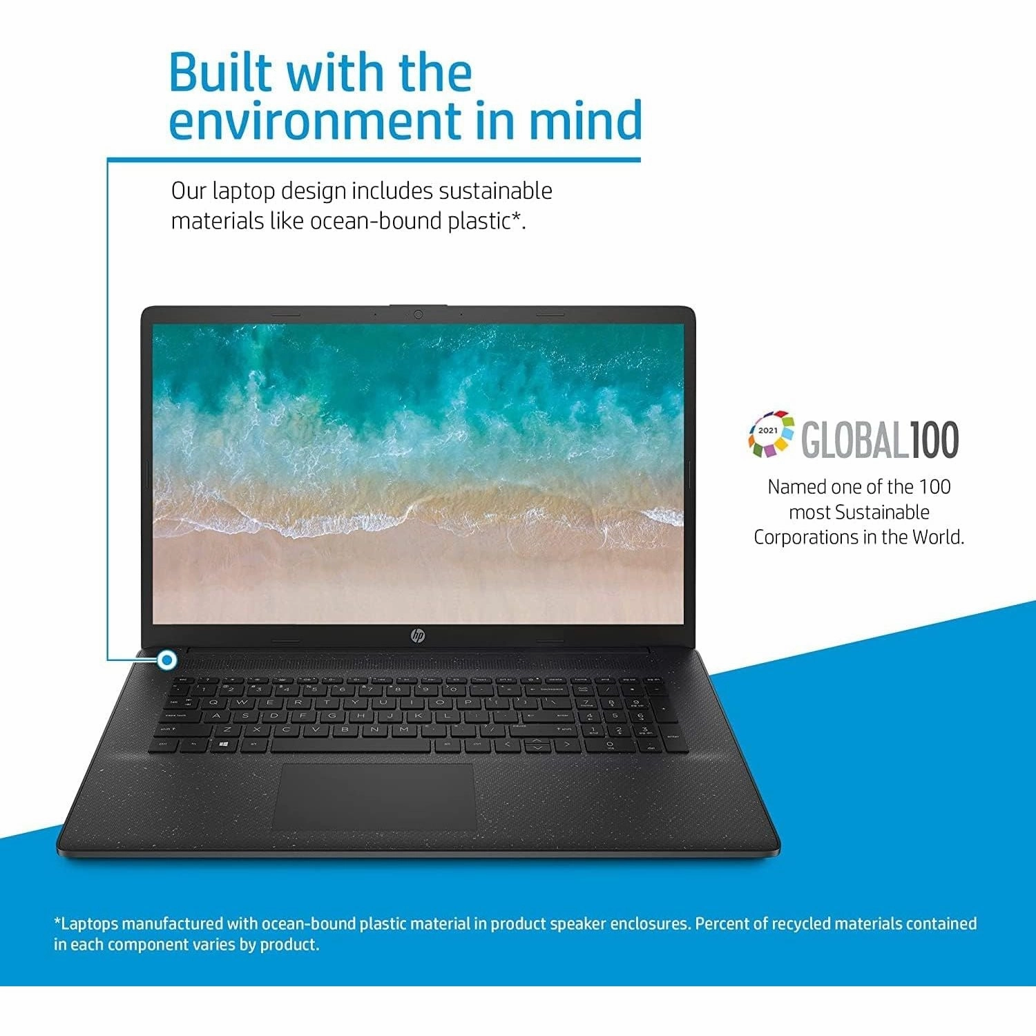 HP 17.3" Full HD Laptop 17-cn0041sa - Intel Pentium Gold, 4GB RAM, 128GB SSD, Windows 11 S Mode, Microsoft 365 Personal Included