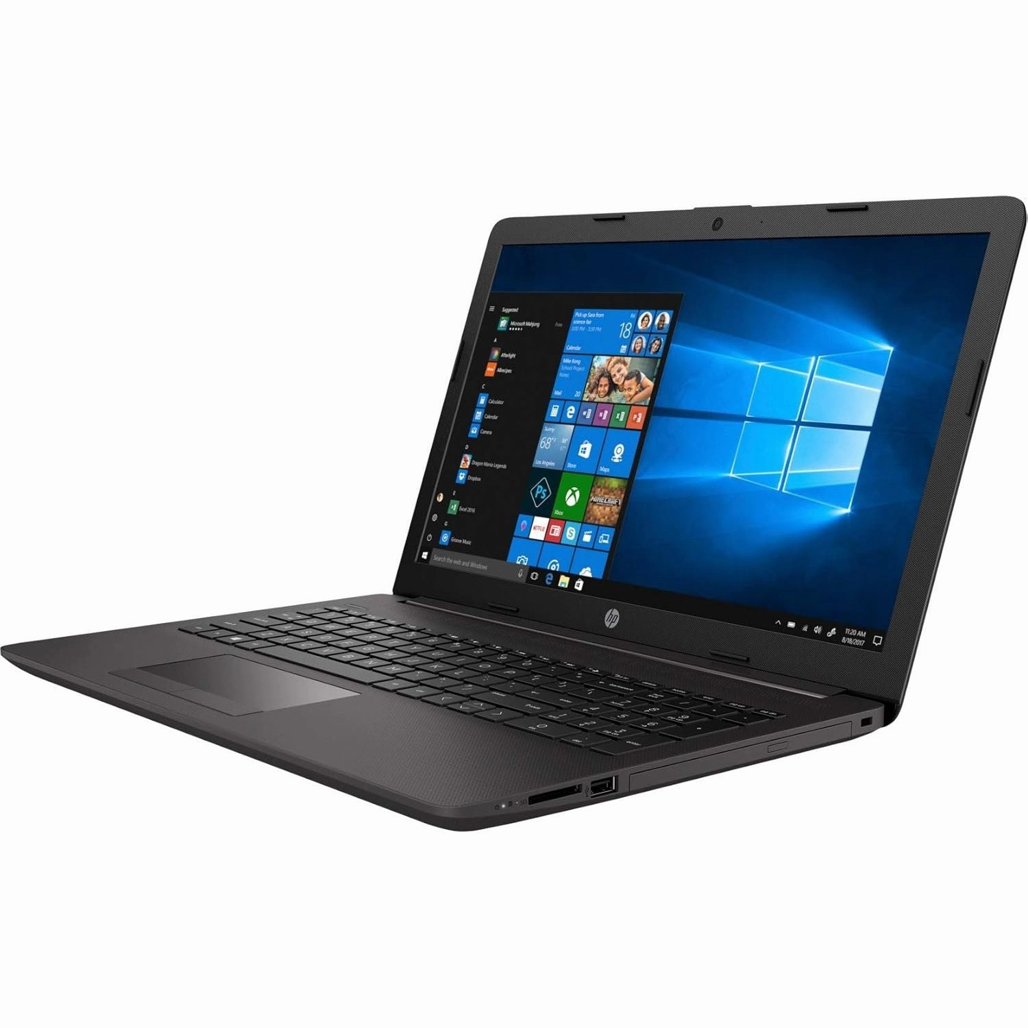 HP 250 G7 Laptop C Intel i5-8265U, 8GB RAM, 128GB SSD, 15", Windows 11, Gray