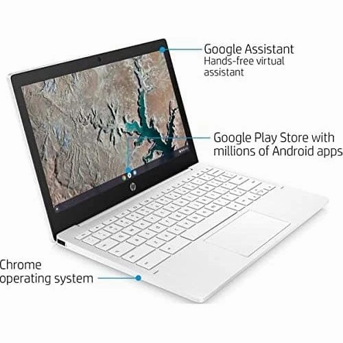 HP Chromebook 11 11.6'' Laptop - 2GHz CPU, 4GB RAM, 32GB eMMC , Google Chrome , White