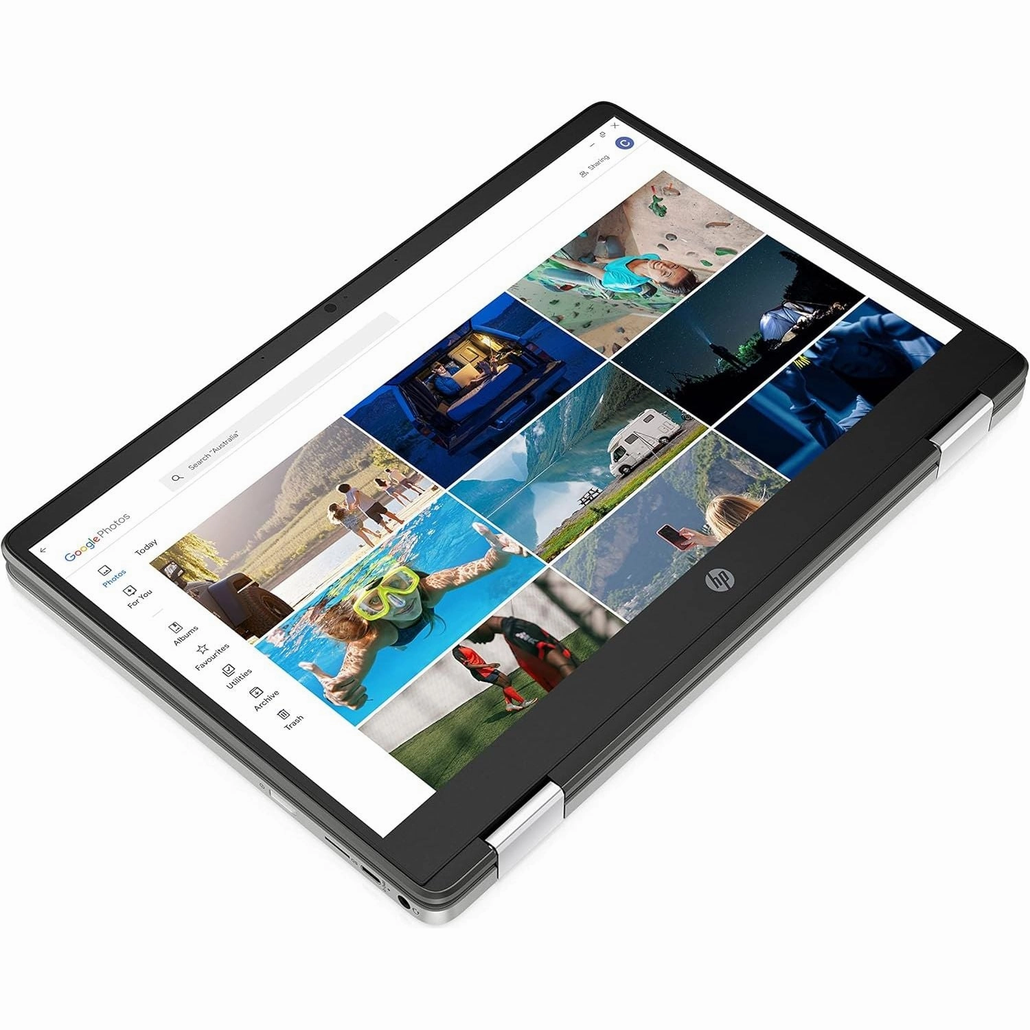 HP Chromebook 14" Laptop PC 14a-ca0005sa, Touch Screen, Intel Celeron, 4GB RAM, 64GB SSD -  Mineral silver