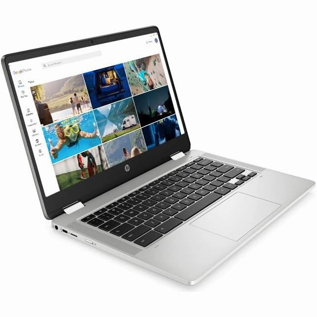 HP Chromebook 14" Laptop PC 14a-ca0005sa, Touch Screen, Intel Celeron, 4GB RAM, 64GB SSD -  Mineral silver