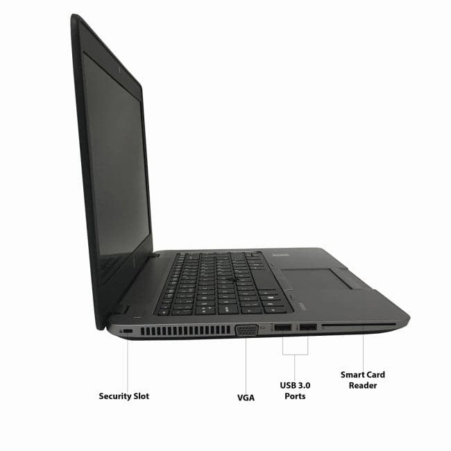 HP EliteBook 840 G2 - 14-inch - 256GB SSD - 8GB RAM - Intel Core i5-5300U - Windows 10 Professional - Black