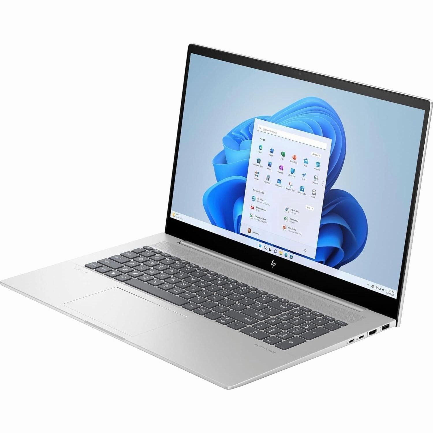 HP Envy 17-cw0009na 17.3" 4K Laptop - Intel i7-1355U, 16GB RAM, 512GB SSD, NVIDIA RTX 3050, Windows 11 Home, Silver