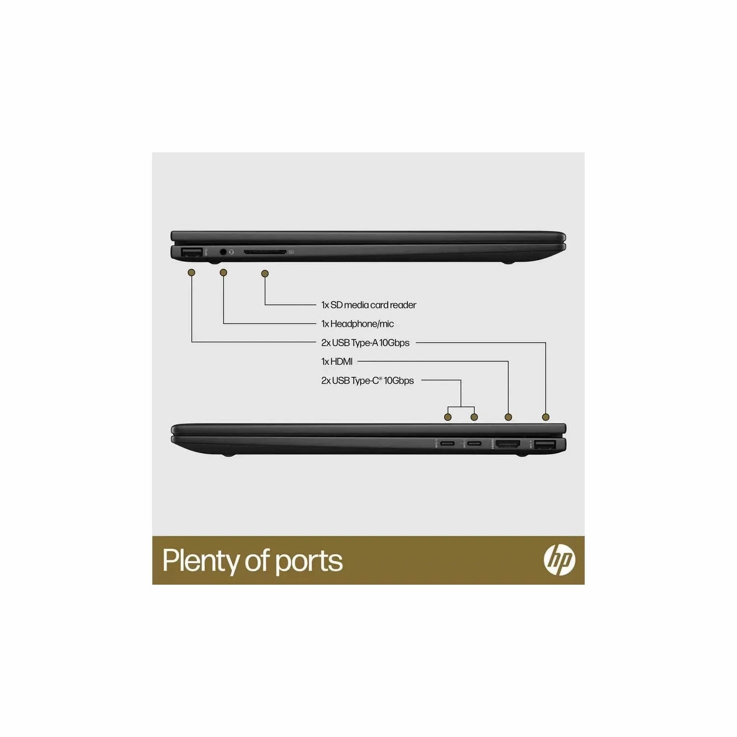 HP ENVY x360 15-fh0001na Convertible Laptop, AMD Ryzen 5 Processor, 8GB RAM, 512GB SSD, 15.6" Full HD Touchscreen, Black