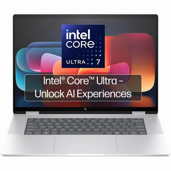 HP Envy x360 16-ac0501sa 16" 2-in-1 Laptop | 1920 x 1200 Touchscreen Display | Intel Ultra 7-155U | 16GB LPDDR5-6400MHz RAM | 512GB PCIe Gen4 NVMe SSD | Windows 11 Home | Silver