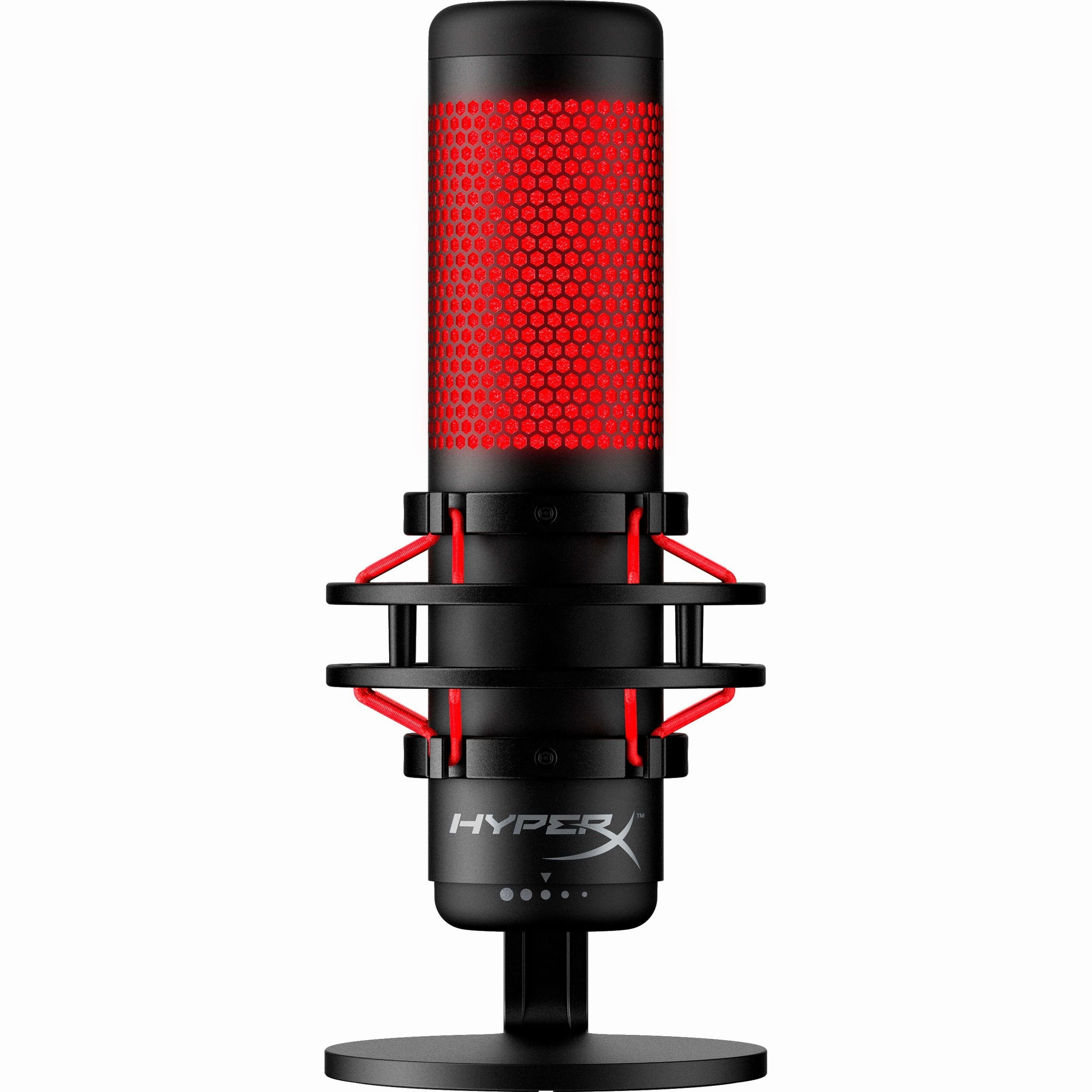 HP HyperX 4P5P6AA QuadCast  Standalone Microphone for streamers, content creators and gamers PC, PS4, and Mac Black